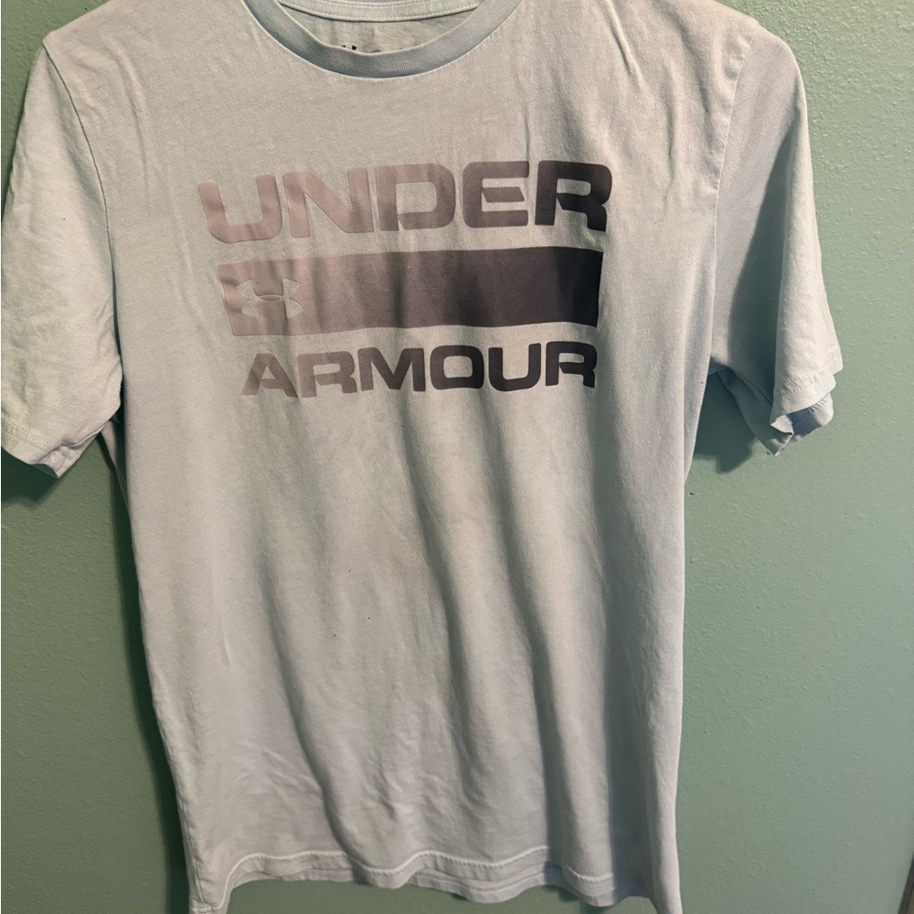 Under Armour Light Blue Short-Sleeve Logo Tee